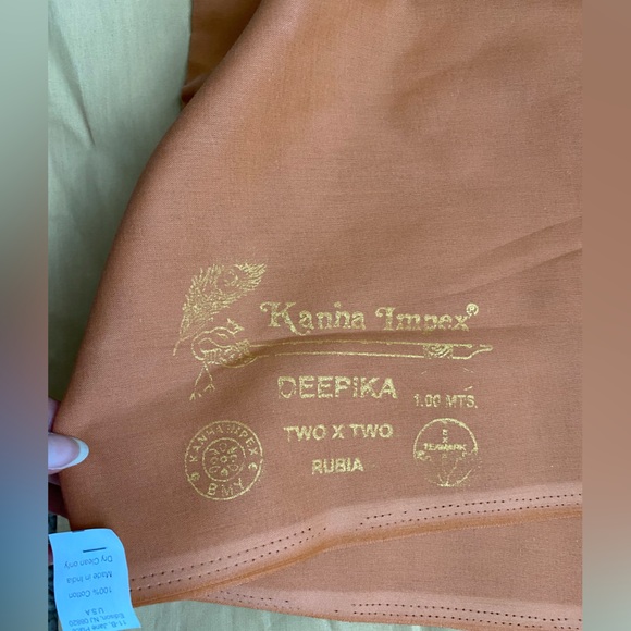 Indian style Skirt cotton lining and two x two 100% cotton fabric NWT - Picture 3 of 10